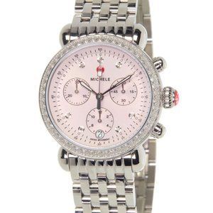 Michele CSX 36 Diamond Light Pink Lilac Dial MWW03C000521 Ladies 36mm Watch